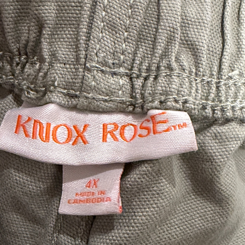 Knox Rose Olive Color Pants - Picture 2 of 6